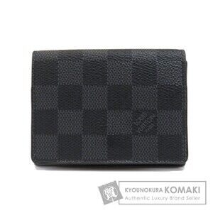 Louis Vuitton Envelope Carte Wallet de Visite Wallet Graphite Black